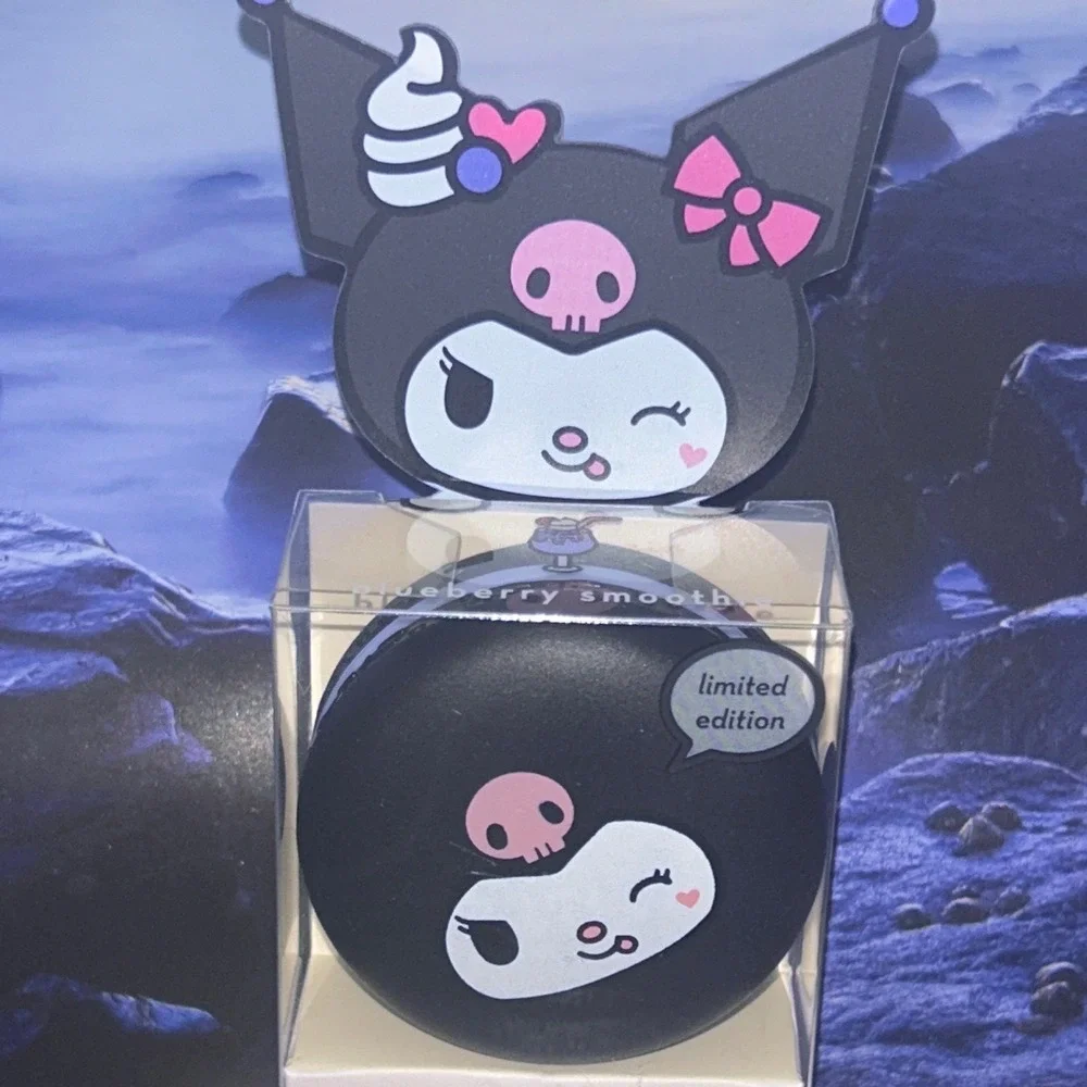 The Creme Shop X Hello Kitty Kuromi Blueberry Smoothie Macaron Lip Balm Ltd Ed